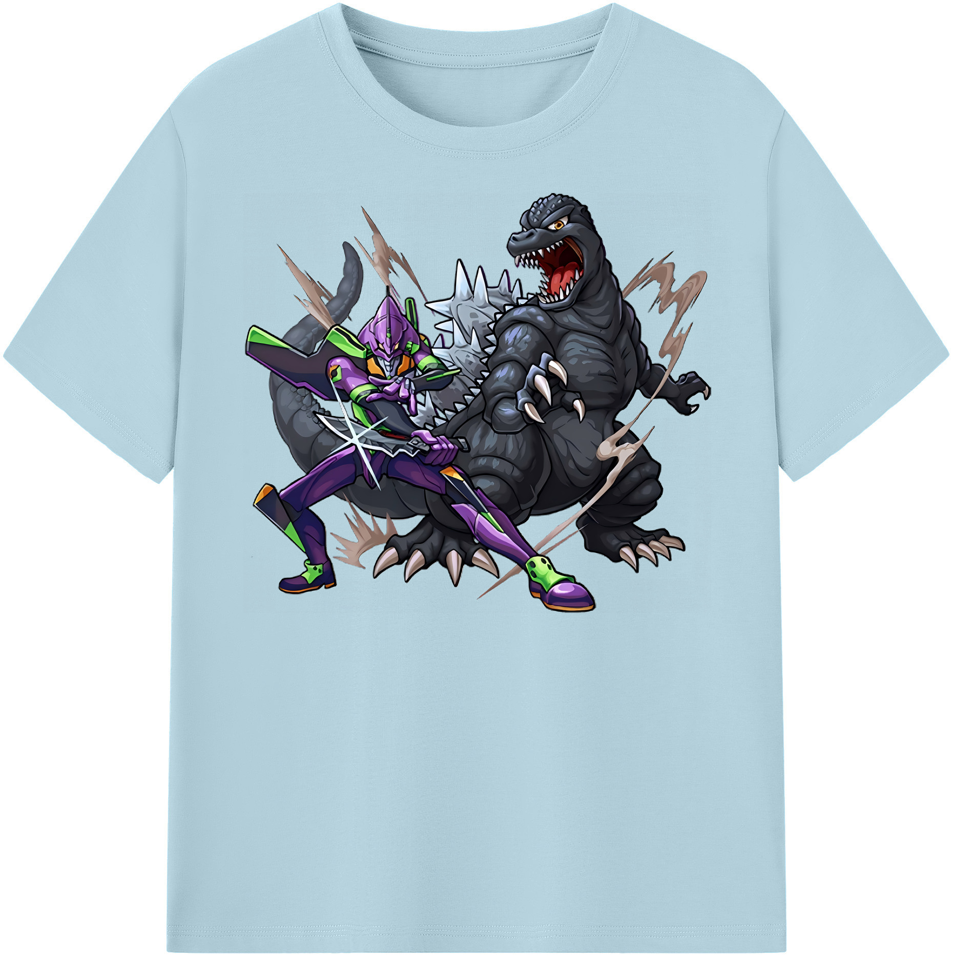 （画像用） EVA 新世紀エヴァンゲリオン 綿100％半袖Tシャツ（フロントプリント）
